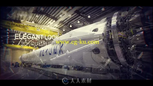 超酷抽象视差照片展示幻灯片影视片头AE模板Videohive Abstract Cinematic Paralla的图片2