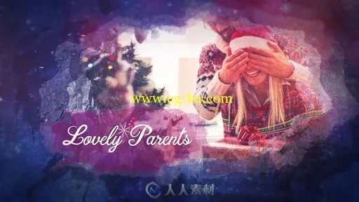 美丽梦幻甜蜜冬日幻灯片相册动画AE模板 Videohive Sweet Winter Slideshow 19169097的图片1