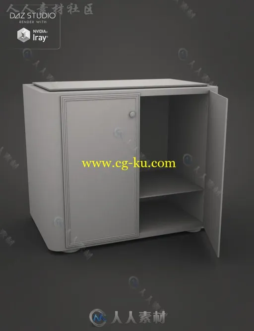 现代时尚简单红木家具柜3D模型合辑的图片4