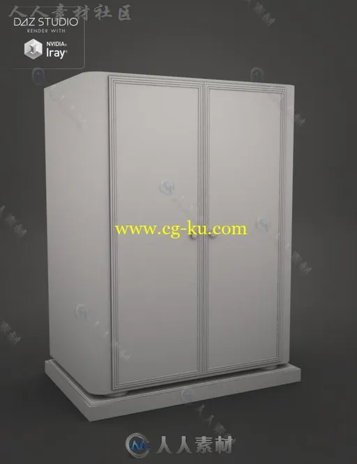 现代时尚简单红木家具柜3D模型合辑的图片5