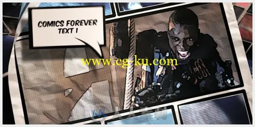 史诗炫酷漫画效果影视片头视频包装AE模板 Videohive Comics Forever 7303347的图片3