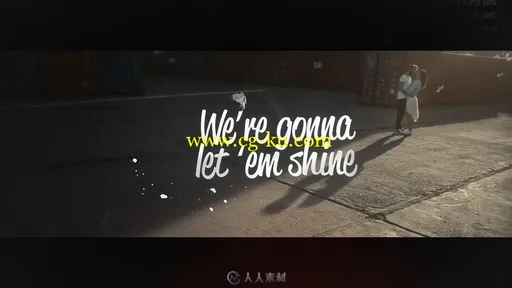 创意爱恋文字歌词排版展示幻灯片AE模板 Videohive Lyrics Template 17812872的图片2