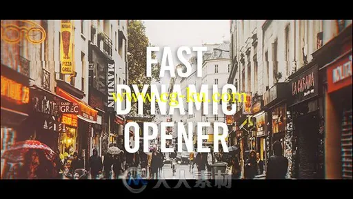 动感视差照片拼接展示幻灯片相册动画AE模板 Videohive Fast Dynamic Opener 19883857的图片1