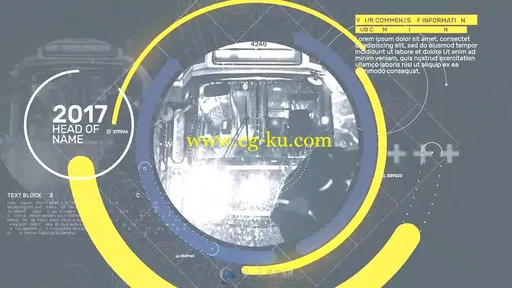 时尚创意完美动感椭圆图片显示企业时间轴幻灯片AE模板Videohive Elipses Slides 1的图片4