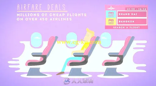 创意卡通动画旅游优惠和折扣展示幻灯片AE模板Videohive Travel Deals And Discoun的图片4