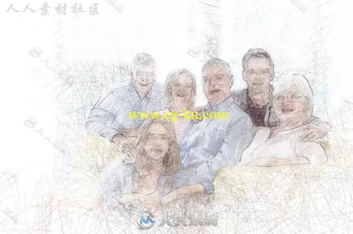 超逼真素描手绘艺术特效PS动作的图片2