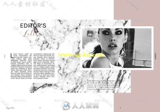 现代创意时尚杂志indesign排版模板的图片8