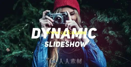 现代时尚动感照片展示幻灯片相册动画AE模板 Fast Dynamic Slideshow 34109的图片1