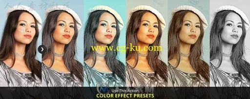 美丽油画艺术特效PS动作的图片1