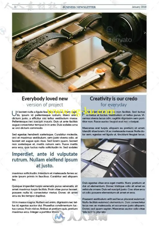 现代干净简约的公司宣传手册indesign排版模板的图片7