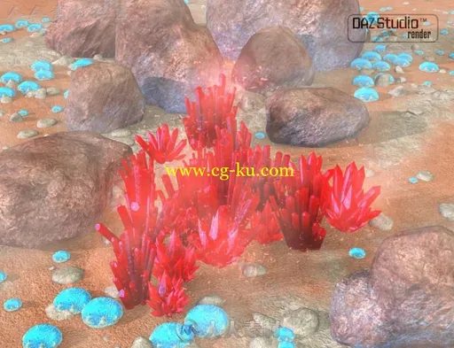 美丽梦幻的太空石和水晶3D模型合辑的图片12