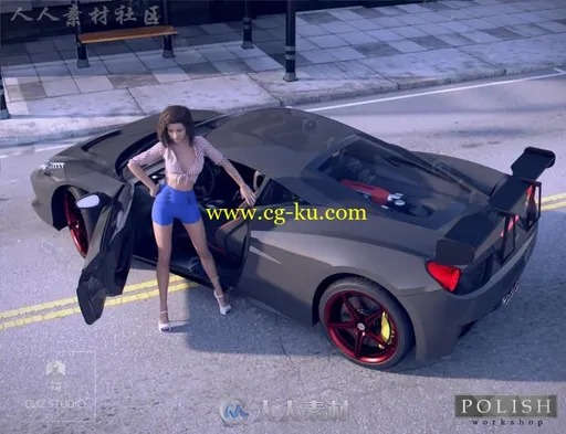 帅气的完整的现代跑车车辆3D模型合辑的图片4
