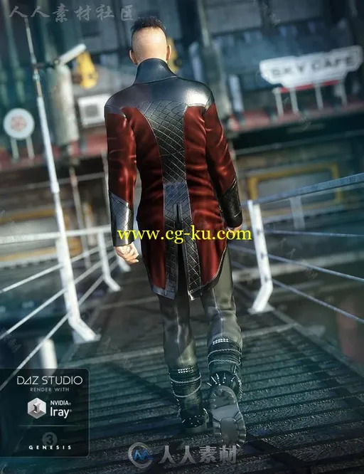 外来者僧侣炫酷帅气的服装3D模型合辑的图片3