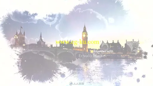 完美史诗水墨散开照片展示幻灯片相册动画AE模板Videohive Ink Slideshow 1982的图片6