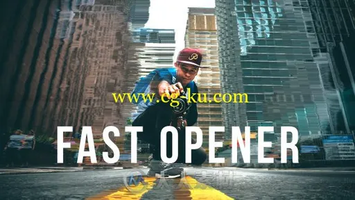 创意动感图片快速切换展示幻灯片相册动画AE模板 Videohive Fast Opener 19881498的图片1