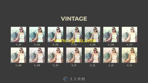 5种分类AE颜色分级调色预设电影大片风格70 Color Grading Presets的图片4