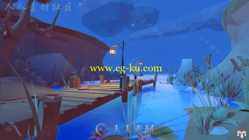 强大的风格化的低聚环境3D模型Unity游戏素材资源的图片1