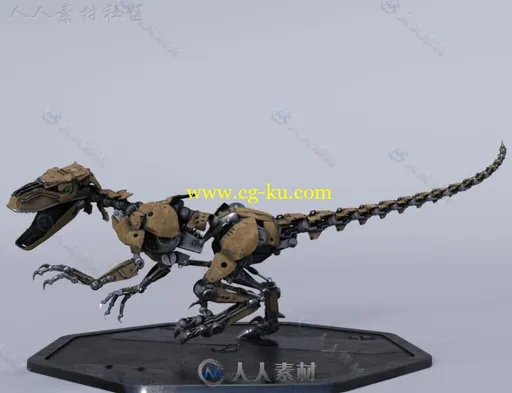 恐怖的未来科技克隆恐龙3D模型合辑的图片5