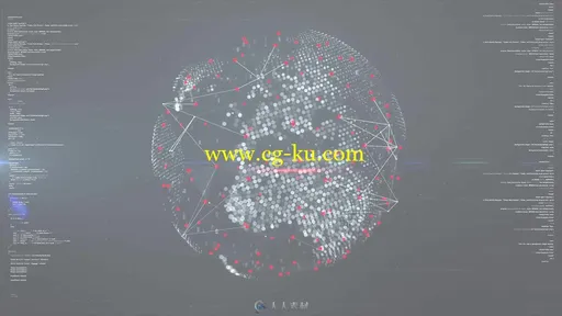 创意炫酷数字科技点线链接地图动画展示幻灯片AE模板Videohive Digital Globe 1986的图片2