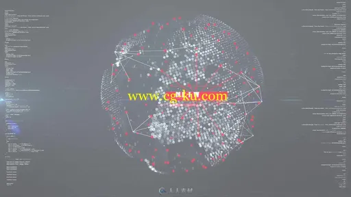 创意炫酷数字科技点线链接地图动画展示幻灯片AE模板Videohive Digital Globe 1986的图片3