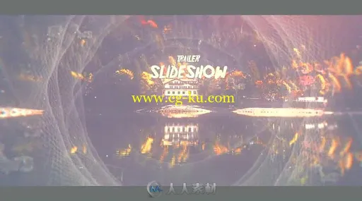 美丽梦幻透明网络隧道视差幻灯片相册动画AE模板Videohive Trailer Slideshow 1992的图片6