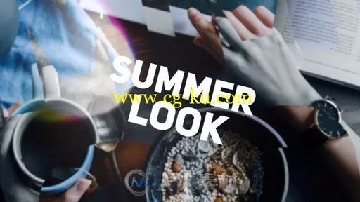 创意图型组合夏季照片展示夏季幻灯片相册动画AE模板Videohive Summer Look 19925737的图片1