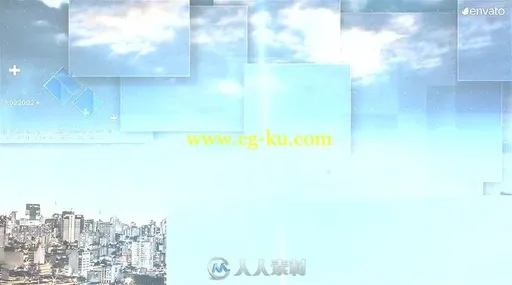 时尚方块滑落组合照片展示幻灯片相册动画AE模板Videohive Photo Slideshow 19879069的图片3