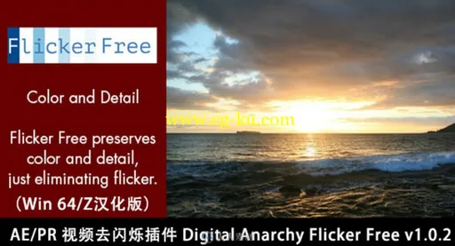 兼容AE/PR/达芬奇/Nuke后期软件安装 Flicker Free v1.1.6的图片1
