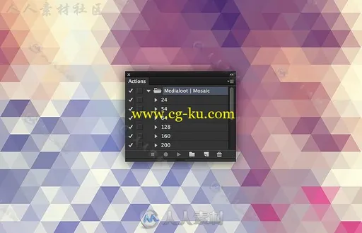 创意马赛克照片效果艺术特效PS动作的图片1