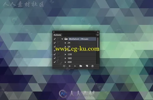 创意马赛克照片效果艺术特效PS动作的图片2