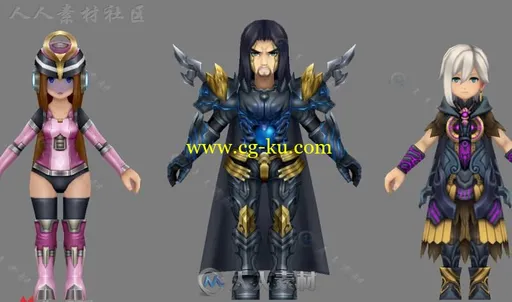 精品日式Q版角色3D模型的图片1