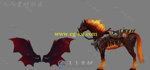 炫酷暗黑系列角色3D模型的图片1