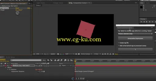 AE表达式语言报错修复脚本Expression Universalizer V2.5.13的图片2