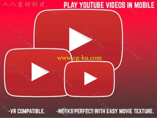 Youtube手机视频播放器影片脚本Unity游戏素材资源的图片2