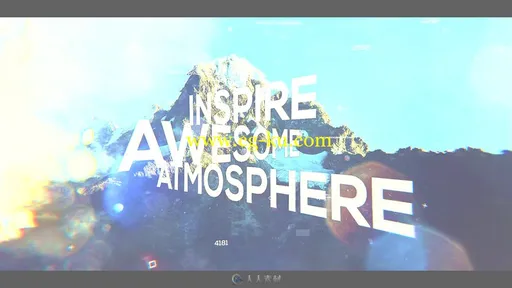 梦幻炫光文字大标题图文展示幻灯片AE模板Videohive Big Titles Slide的图片2