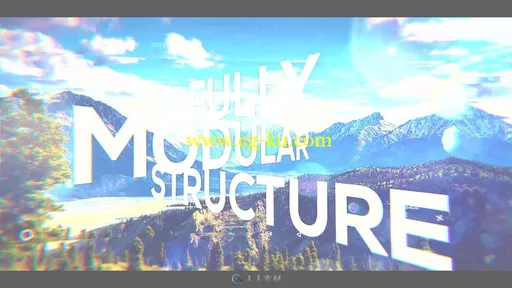 梦幻炫光文字大标题图文展示幻灯片AE模板Videohive Big Titles Slide的图片3