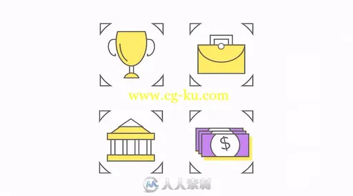 43款有趣的卡通动画商业图标展示幻灯片AE模板Videohive 43 Animated Business Ico的图片2