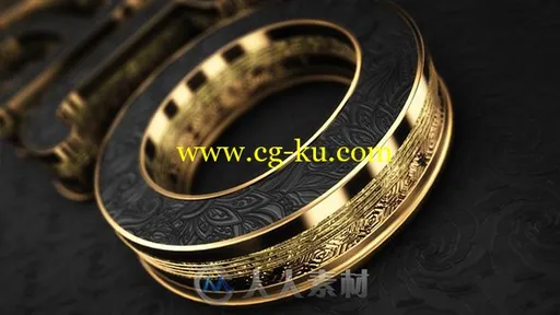 黄金质感奢华三维立体标志展示LOGO演绎AE模板Videohive Black Gold Logo V5 19930的图片3