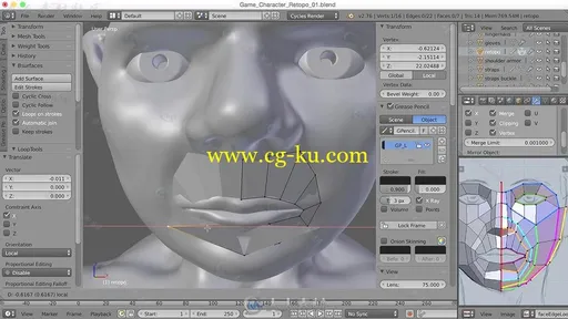 Blender中GreasePencil与BSurfaces工具角色制作视频教程 BLENDER 101 BLENDER311 G的图片3