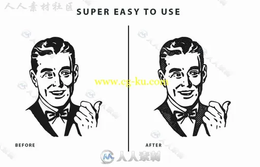 时尚半色调艺术特效PS动作的图片3