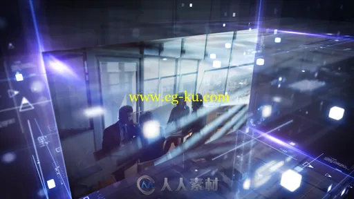 未来科幻屏幕数字全息图企业展示幻灯片AE模板 Videohive Hologram Display 19781385的图片1