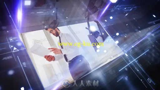 未来科幻屏幕数字全息图企业展示幻灯片AE模板 Videohive Hologram Display 19781385的图片2
