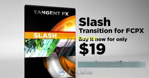 FCPX斜线转场特效插件Tangent FX – Slash Transition for的图片1