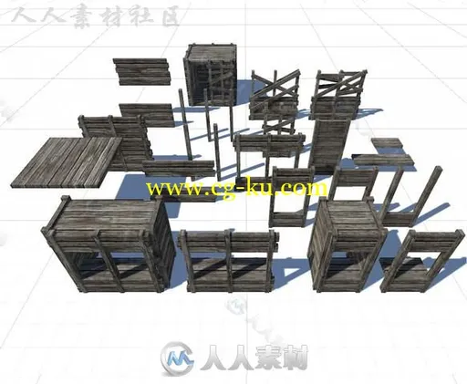 废弃的岛屿上木制的钓鱼码头风景环境3D模型Unity游戏素材资源的图片22
