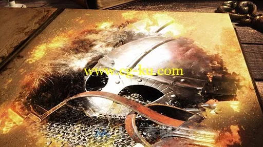 史诗中世纪风格书籍打开影视片头展示视频包装AE模板 Videohive Epic Book 19506522的图片1