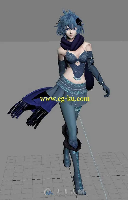 3D模型龙背上的骑兵3 带走路动画的图片1