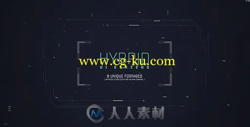 炫酷科技感混合UI屏幕展示幻灯片AE模板 Videohive Hybrid Ui Screens 19482085的图片1