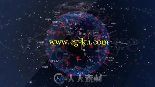 炫酷高科技地球全息投影展示幻灯片AE模板 Videohive Earth Hologram 19730684的图片1