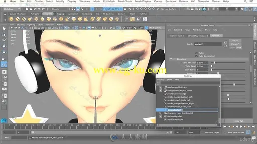 Maya动画人物头发制作训练视频教程 UDEMY HAIR AND PAINT FX WITH MAYA FOR BEGINNERS的图片5