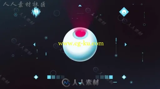 创意丰富多彩的抽象眼球变换动画标志LOGO演绎AE模板 Videohive All Seeing Logo 1的图片3